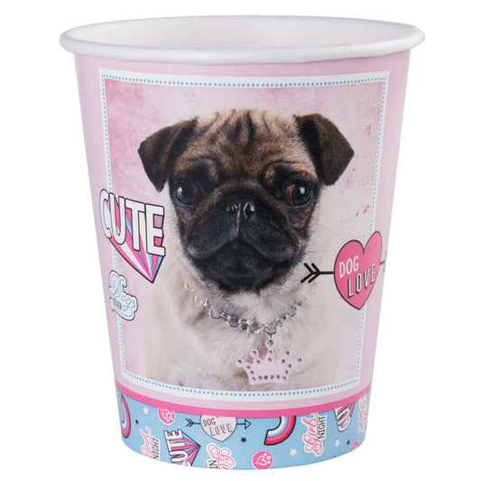BuySeasons 264128 9 oz Rachael Hale Dog Love Paper Cups - 8 Piece