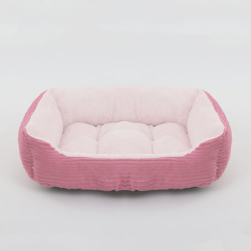 Bed For Dog Cat Pet Square Plush Kennel Medium Small Dog Sofa Bed