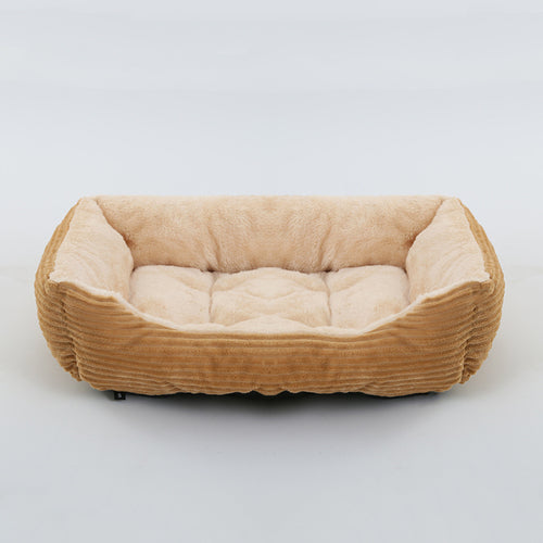 Bed For Dog Cat Pet Square Plush Kennel Medium Small Dog Sofa Bed