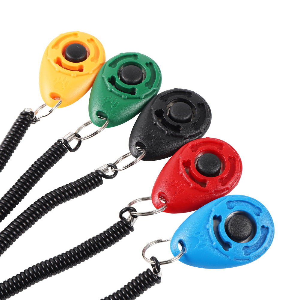 Clicker de entrenamiento para perros y gatos, herramientas de ayuda de