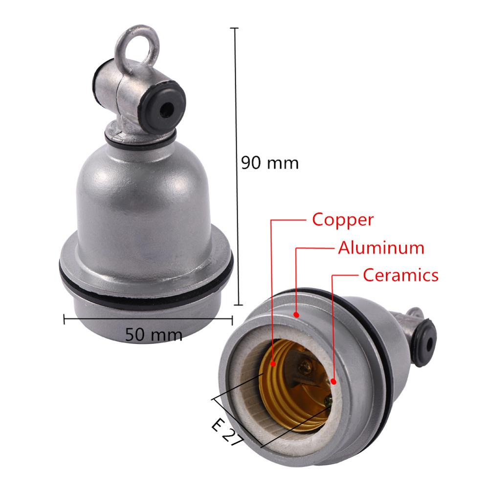E27 Crawling Pet Lizard Tortoise Heating Lamp Holder & Power Cord