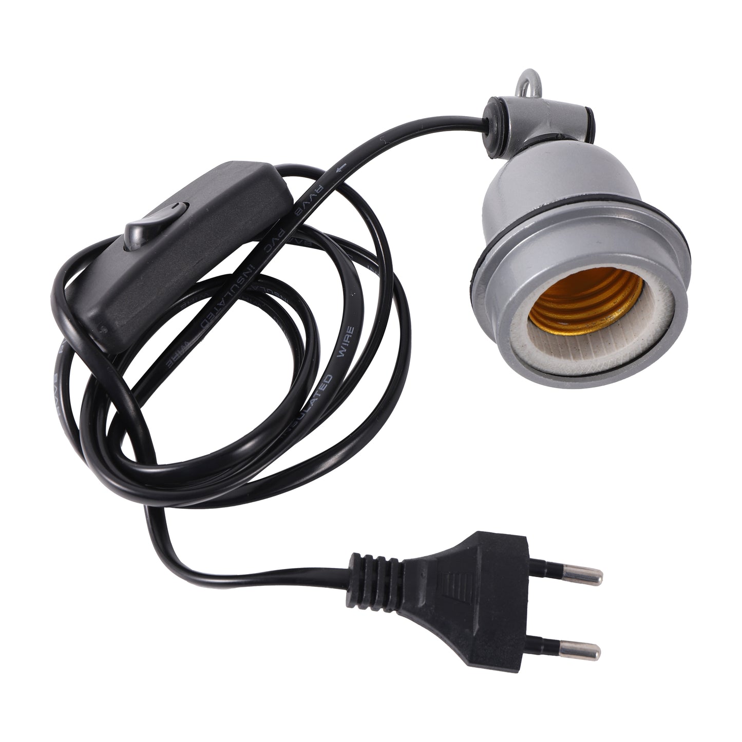 E27 Crawling Pet Lizard Tortoise Heating Lamp Holder & Power Cord