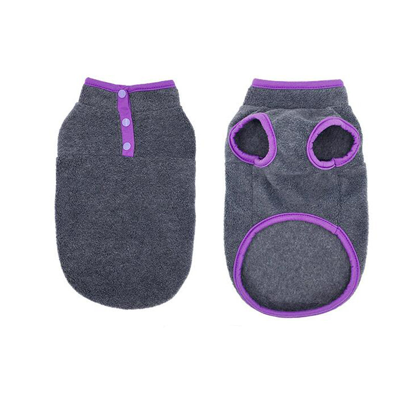Fleece Dog Clothes For Small Dogs Spring Autumn Warm Puppy Cats Vest
