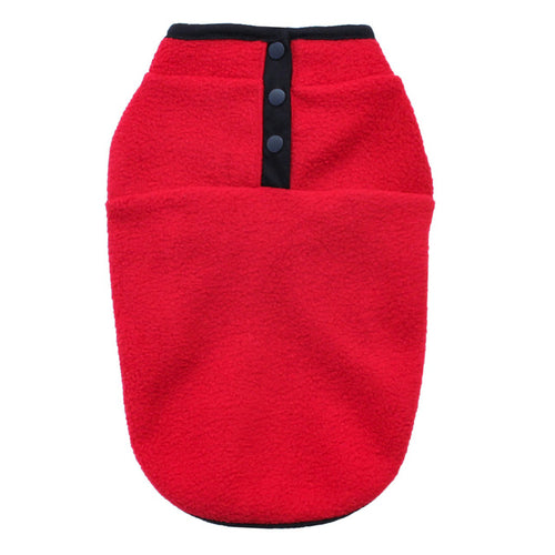 Fleece Dog Clothes For Small Dogs Spring Autumn Warm Puppy Cats Vest