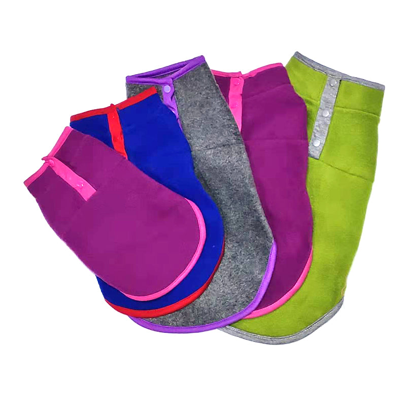 Fleece Dog Clothes For Small Dogs Spring Autumn Warm Puppy Cats Vest