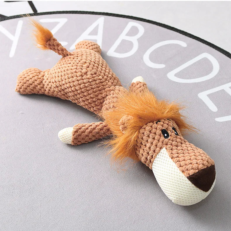 Plush Cartoon Puppy Dog Toy Pet Dog Chew Squeak Toys for Small Dogs
