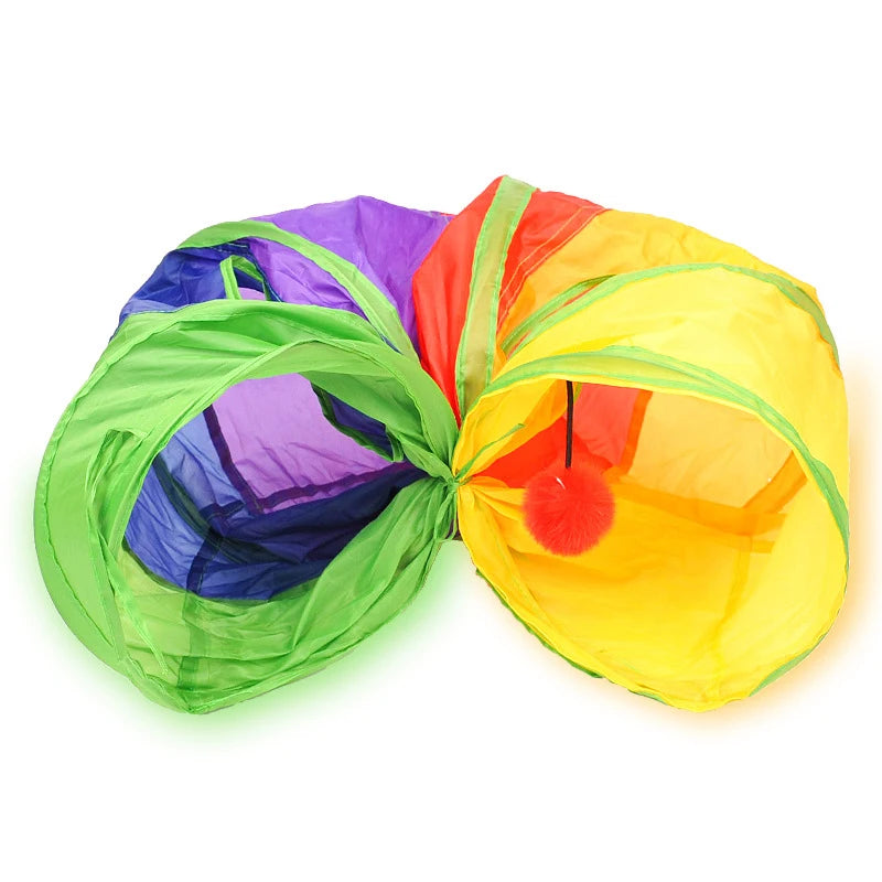 Cat Tunnel Pet Tube Collapsible Play Toy Indoor Outdoor Kitty Puppy