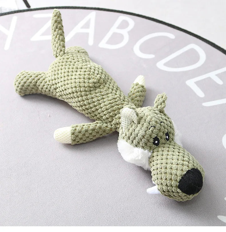 Plush Cartoon Puppy Dog Toy Pet Dog Chew Squeak Toys for Small Dogs