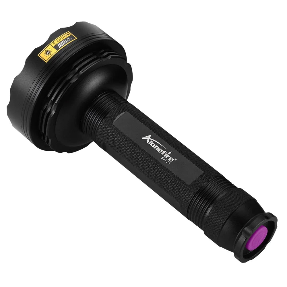 128LED 395nm UV Flashlight High Power Ultraviolet Torch Money Ore Pet