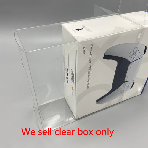 Plastic clear box PET Transparent display Case for PS5 DualSense game