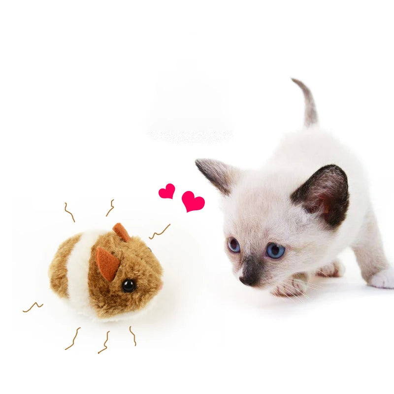 Cute Mouse Cat Toys Cat Supplies Plush Toy Shake Movement Mouse Pet