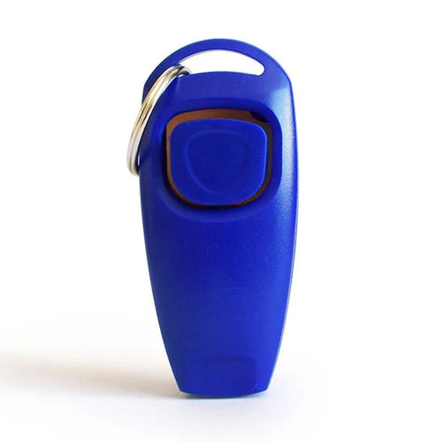 2 In 1 Pet Dog Training Clickers Pet Puppy Kitty Training Whistles Key