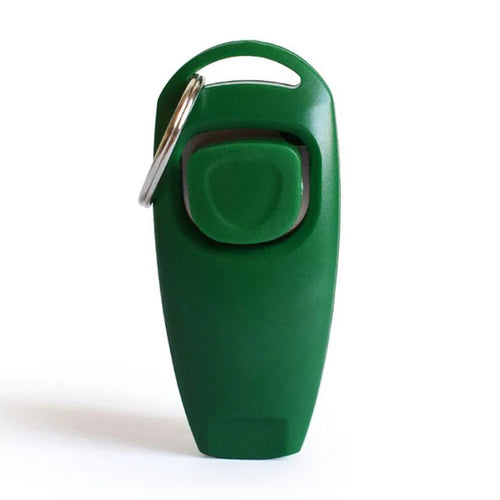 2 In 1 Pet Dog Training Clickers Pet Puppy Kitty Training Whistles Key