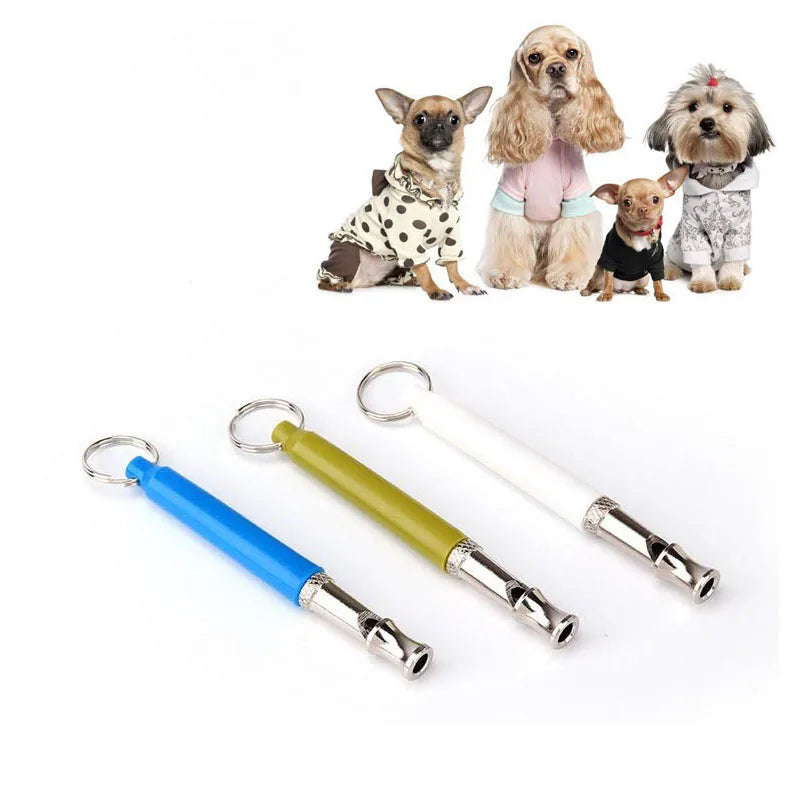 Adjustable Pet Dogs Training Whistle With Rope Stop Barking Ultrasonic