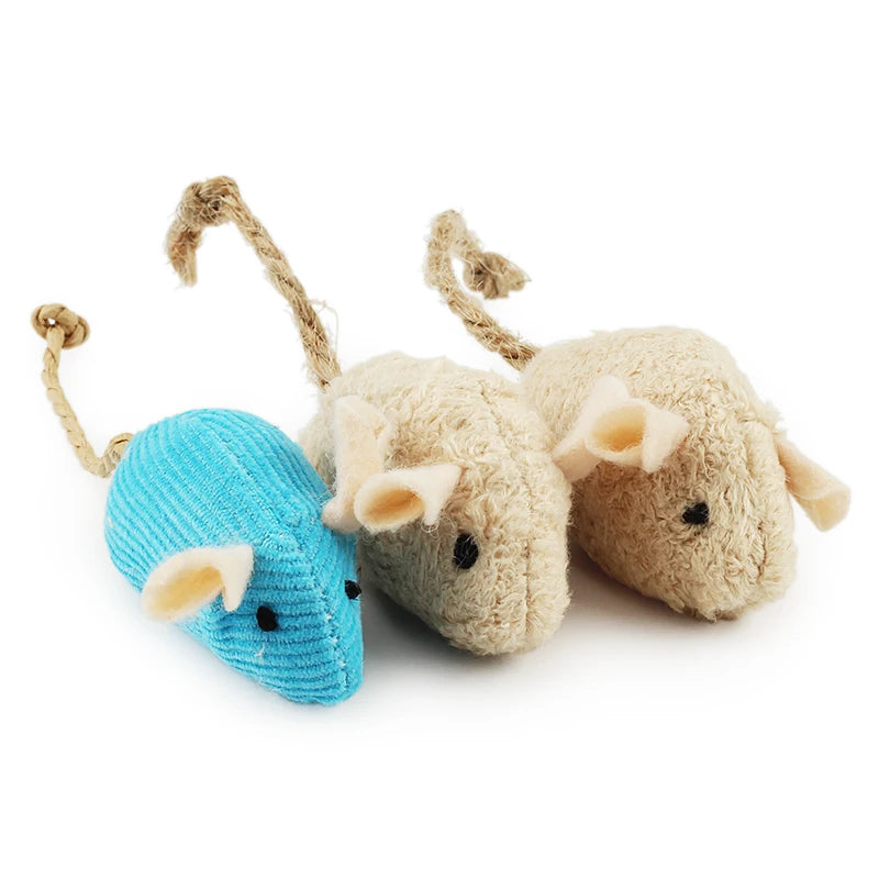 6pcs Mix Pet Toy Catnip Mice Cats Toys Fun Plush Mouse Cat Toy For