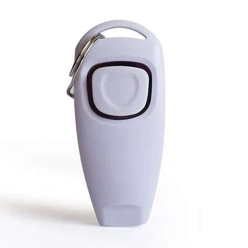 2 In 1 Pet Dog Training Clickers Pet Puppy Kitty Training Whistles Key