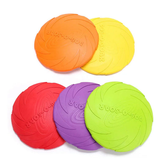 Rubber Pet Dog Flying Discs Saucer Toys Small Medium Funny Dog Puppy