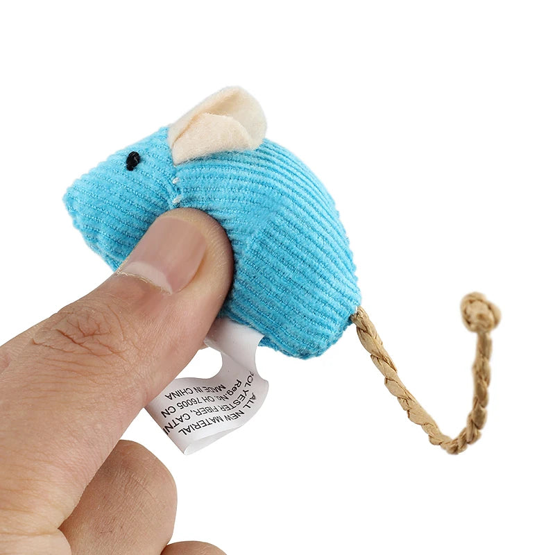 6pcs Mix Pet Toy Catnip Mice Cats Toys Fun Plush Mouse Cat Toy For