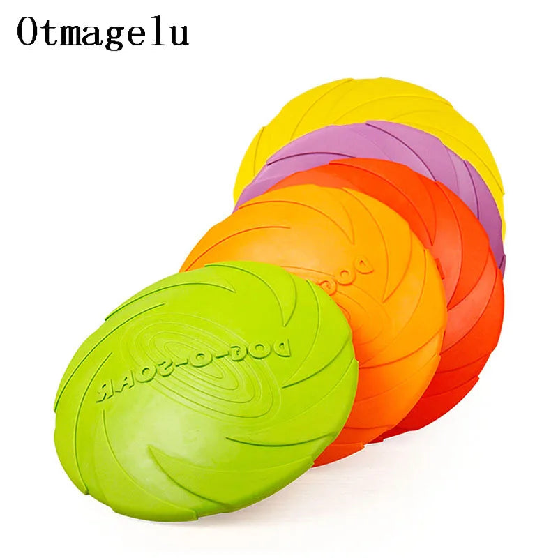 Rubber Pet Dog Flying Discs Saucer Toys Small Medium Funny Dog Puppy
