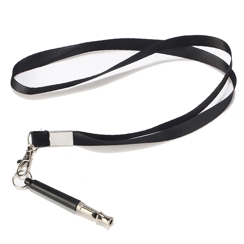Adjustable Pet Dogs Training Whistle With Rope Stop Barking Ultrasonic