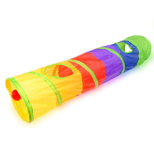 Cat Tunnel Pet Tube Collapsible Play Toy Indoor Outdoor Kitty Puppy