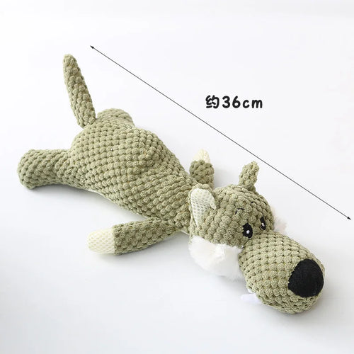 Plush Cartoon Puppy Dog Toy Pet Dog Chew Squeak Toys for Small Dogs