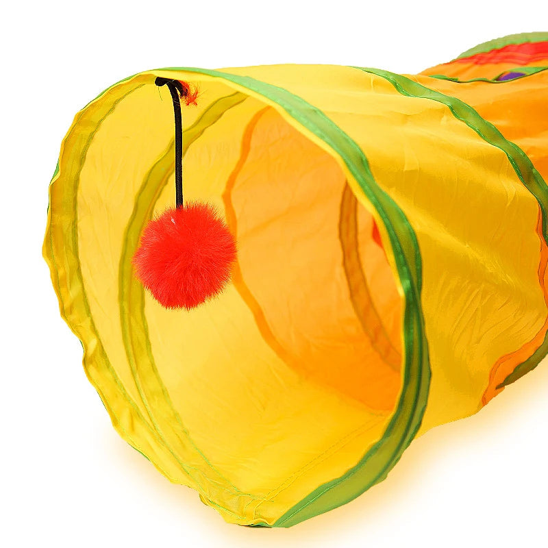 Cat Tunnel Pet Tube Collapsible Play Toy Indoor Outdoor Kitty Puppy