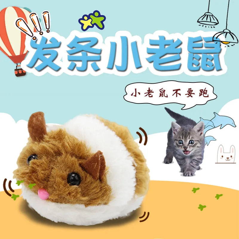 Cute Mouse Cat Toys Cat Supplies Plush Toy Shake Movement Mouse Pet