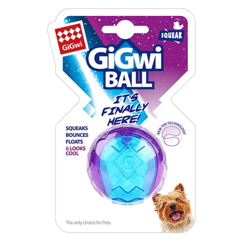 Pet Dog Squeaky Toys Ball Puppy Chew Toys Sound Pure Natural Non-toxic