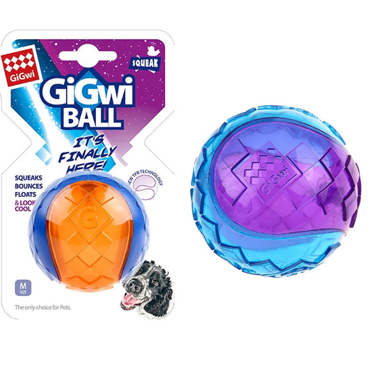 Pet Dog Squeaky Toys Ball Puppy Chew Toys Sound Pure Natural Non-toxic