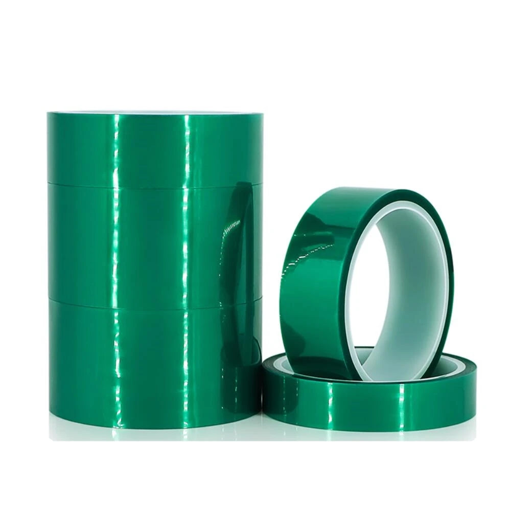 Green Polyester Hi-Temp Masking Tape PET Tape With Silicone Adhesive,