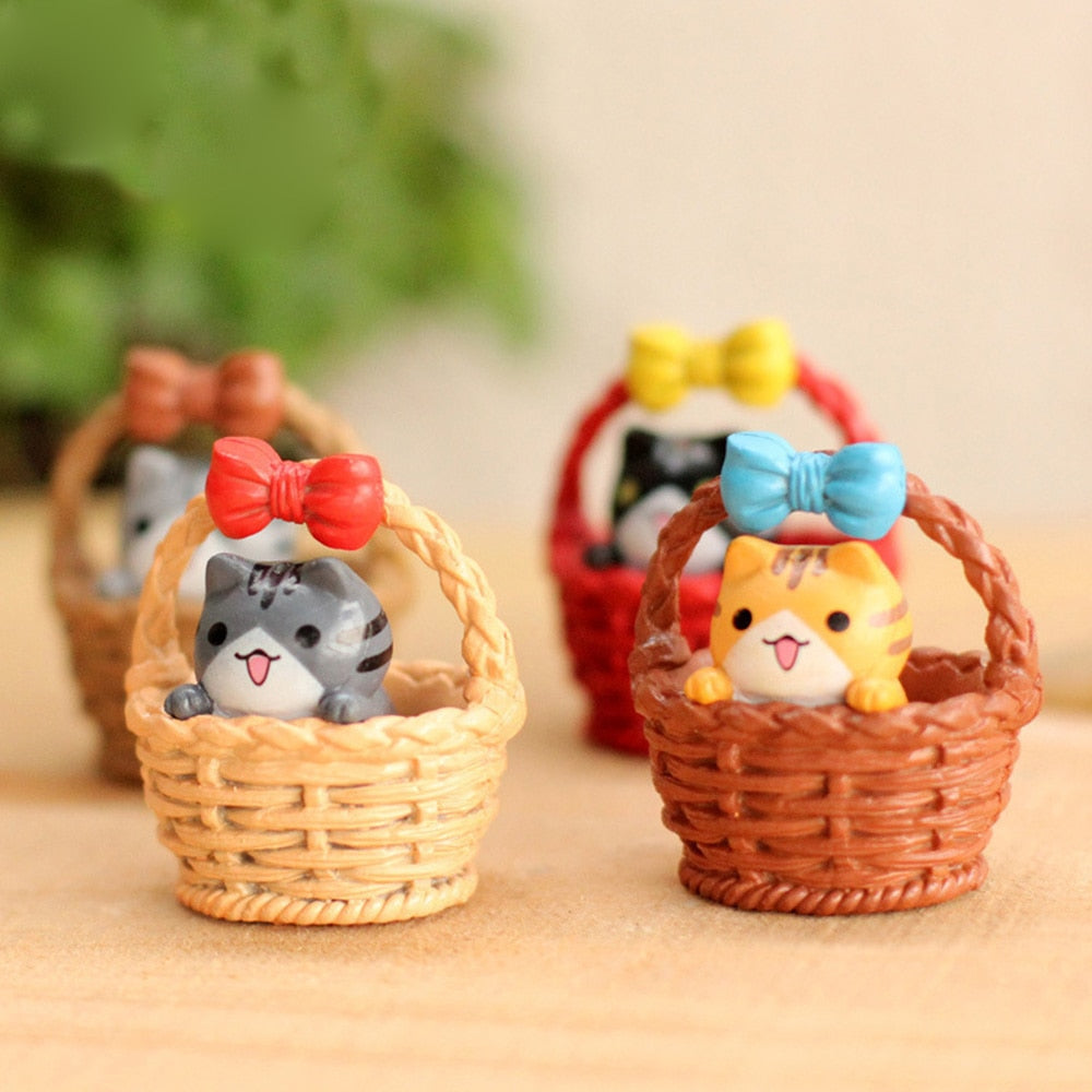 Lovely Kawaii Sushi Dessert Cat Kitten Figurine