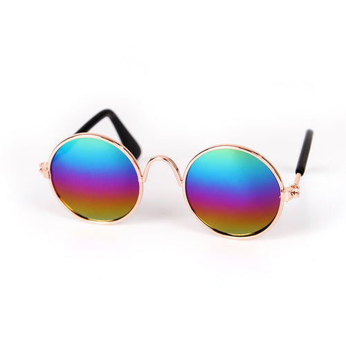 Lovely Vintage Round Cat Sunglasses Reflection Eye Wear Glasses For