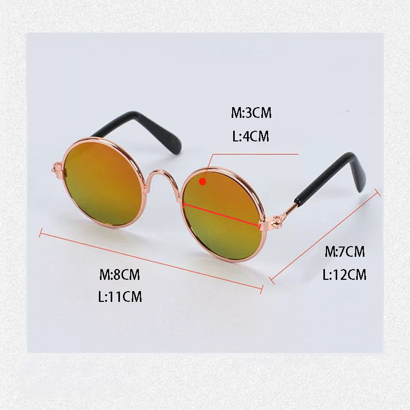 Lovely Vintage Round Cat Sunglasses Reflection Eye Wear Glasses For