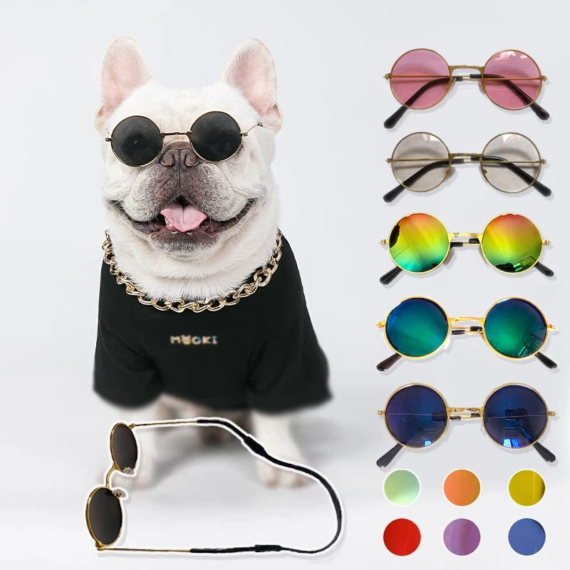 Lovely Vintage Round Cat Sunglasses Reflection Eye Wear Glasses For