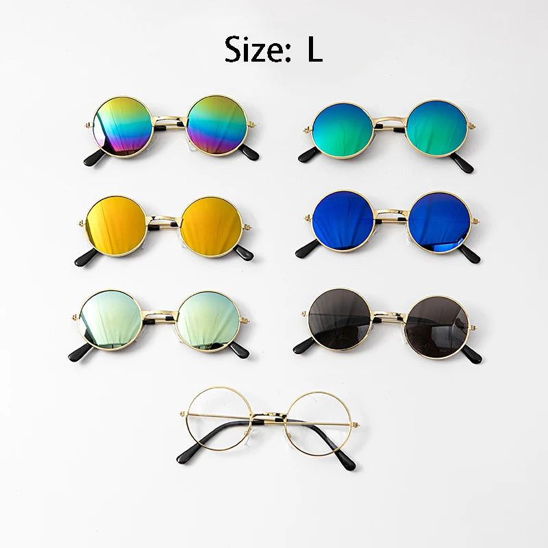 Lovely Vintage Round Cat Sunglasses Reflection Eye Wear Glasses For