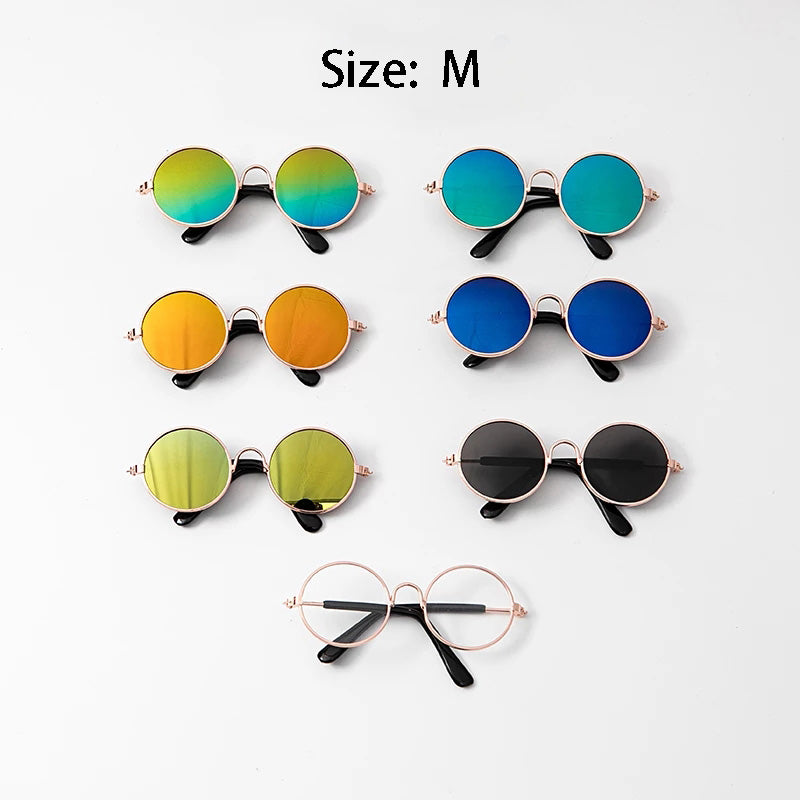 Lovely Vintage Round Cat Sunglasses Reflection Eye Wear Glasses For