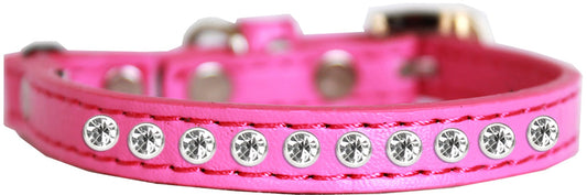 Mirage Pet 625-7 BPK14 Clear Jewel Cat Safety Collar, Bright Pink