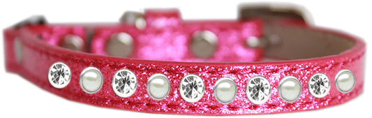 Pearl & Clear Jewel Ice Cream Cat Safety Collar, Pink - Size 14