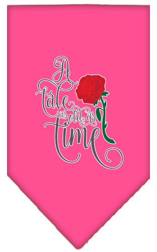 Mirage Pet 66-442 SMBPK Timeless Tale Screen Print Bandana, Bright