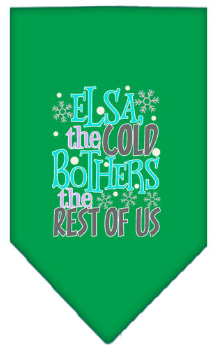 Mirage Pet 66-444 SMEG Elsa, the Cold Screen Print Bandana, Em