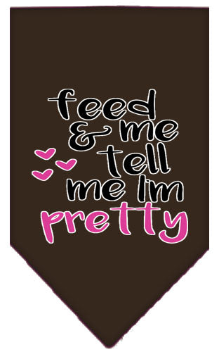 Mirage Pet 66-457 SMCO Tell Me Im Pretty Screen Print Pet Bandana,