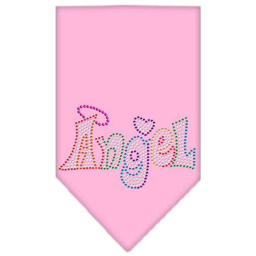 Mirage Pet 67-97 LGLPK Technicolor Angel Rhinestone Pet Bandana, L