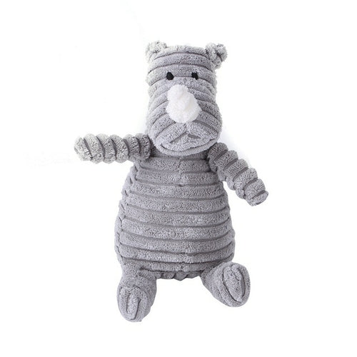 Plush Dog Toy Animals Shape Bite Resistant Squeaky Toys Corduroy Dog