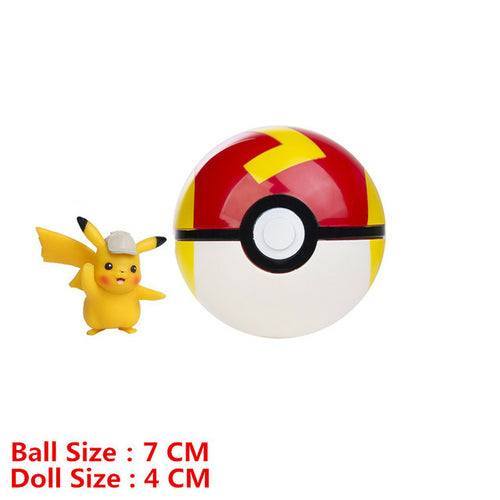 Pokemon Pokeball With Cartoons Movie Anime Figure Pikachu Charmander