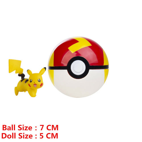 Pokemon Pokeball With Cartoons Movie Anime Figure Pikachu Charmander