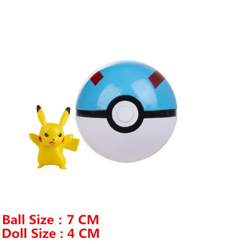 Pokemon Pokeball With Cartoons Movie Anime Figure Pikachu Charmander