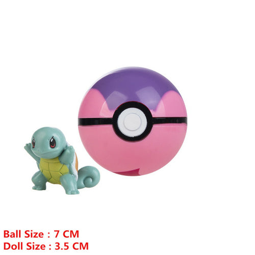 Pokemon Pokeball With Cartoons Movie Anime Figure Pikachu Charmander