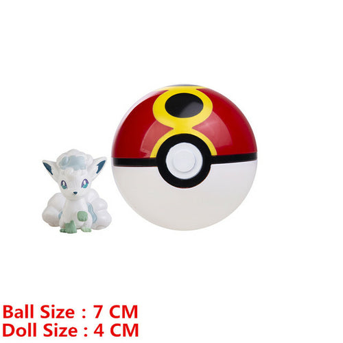 Pokemon Pokeball With Cartoons Movie Anime Figure Pikachu Charmander