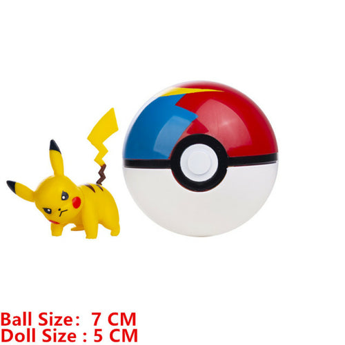 Pokemon Pokeball With Cartoons Movie Anime Figure Pikachu Charmander